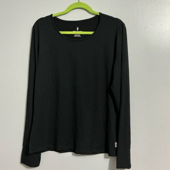 FREE COUNTRY WOMEN'S BLACK LONG SLEEVE LIGHTWEIGHT TOP XXL - Picture 1 of 5